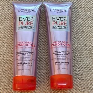 L'Oreal Ever Pure Frizz-Defy Conditioner with Marula Oil Bundle